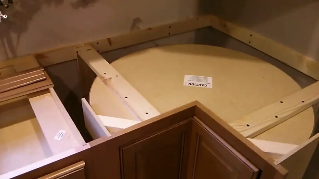 How to Install Lazy Susan Corner Cabinet